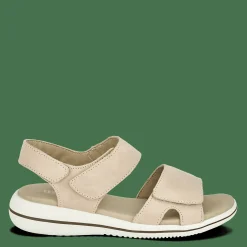 Sandaler Med Flad Sål>Green Comfort Leaf Lucy - Cream White