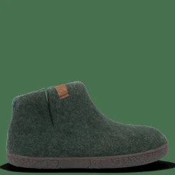 Hjemmesko Med Gummisål>Green Comfort Wool Nepal - Olive